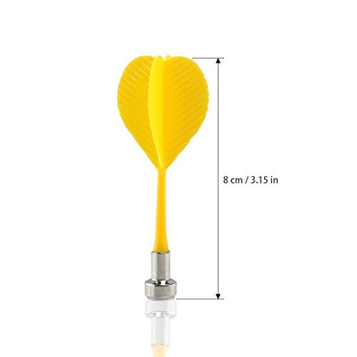 Yalis Magnetic Darts 12 Packs, Replacement Dart for Magnet Dartboard, Safety Plastic Darts for Target Game, Red and Yellow - Image 3