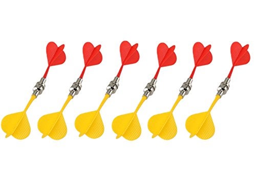 Yalis Magnetic Darts 12 Packs, Replacement Dart for Magnet Dartboard, Safety Plastic Darts for Target Game, Red and Yellow - Image 2