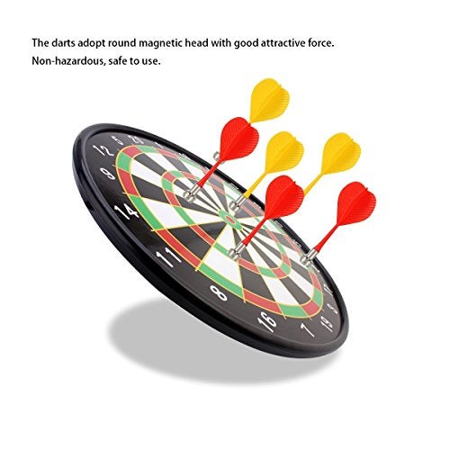 Yalis Magnetic Darts 12 Packs, Replacement Dart for Magnet Dartboard, Safety Plastic Darts for Target Game, Red and Yellow - Image 4