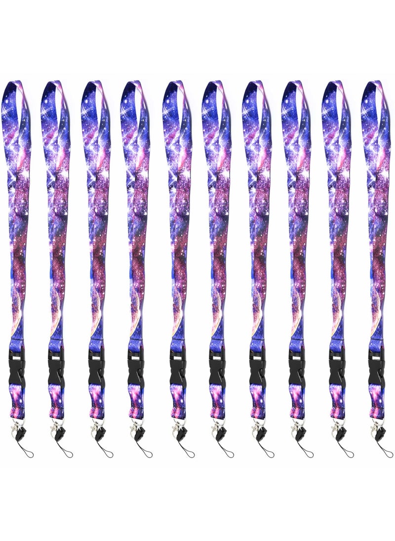FIS - FIS Bag of 10 Fancy Lanyard With Metal Hook Width: 2.5CM, Length: 90CM Purple Colour -FSNAF1 - Image 1