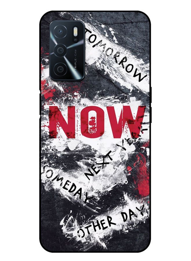 EYE CATCH Printed Protective Case Cover For Oppo A16 -  Now Tomorrow Later - Image 1