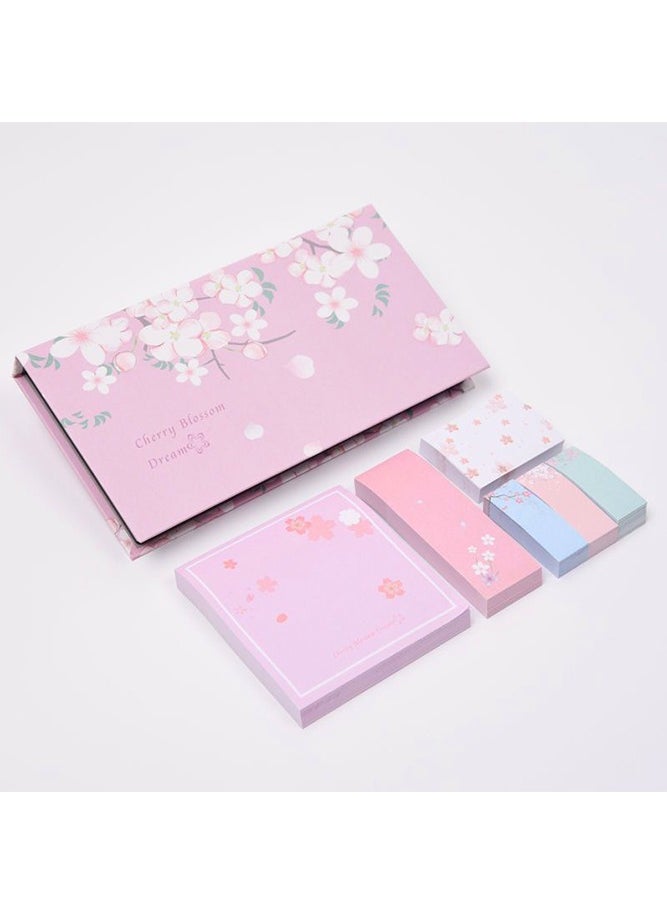 Generic - Cherry Blossom Sticky Notes Set with Organizer, Mini Self-Stick Index Tabs for Planner, Journal, Calendar (480 Sheets) - Image 1