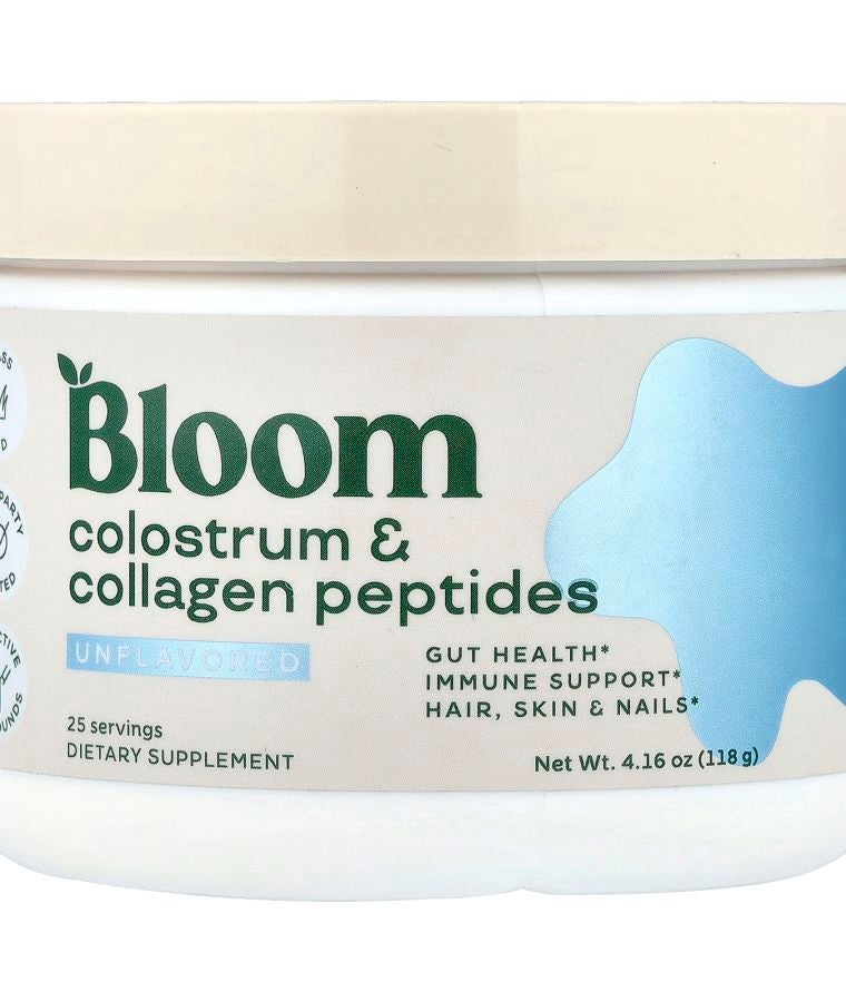 BLOOM Colostrum & Collagen Peptides Unflavored 4.16 oz (118 g)
