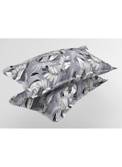 BSB HOME BSB HOME Premium Microfiber All Round Elastic Fitted Bedsheets for Double Bed with 2 King Size Pillow Covers 160 TC Supersoft |Wrinkel Free Bed Cover Size - 72x78+8 inches | Grey and Black  - Image 3