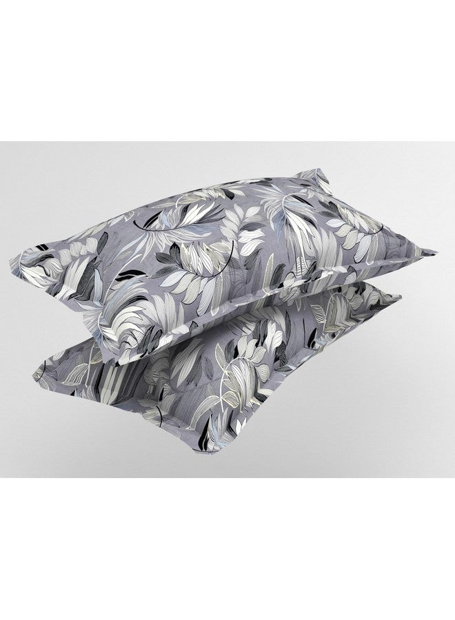 BSB HOME BSB HOME Premium Microfiber All Round Elastic Fitted Bedsheets for Double Bed with 2 King Size Pillow Covers 160 TC Supersoft |Wrinkel Free Bed Cover Size - 72x78+8 inches | Grey and Black  - Image 3