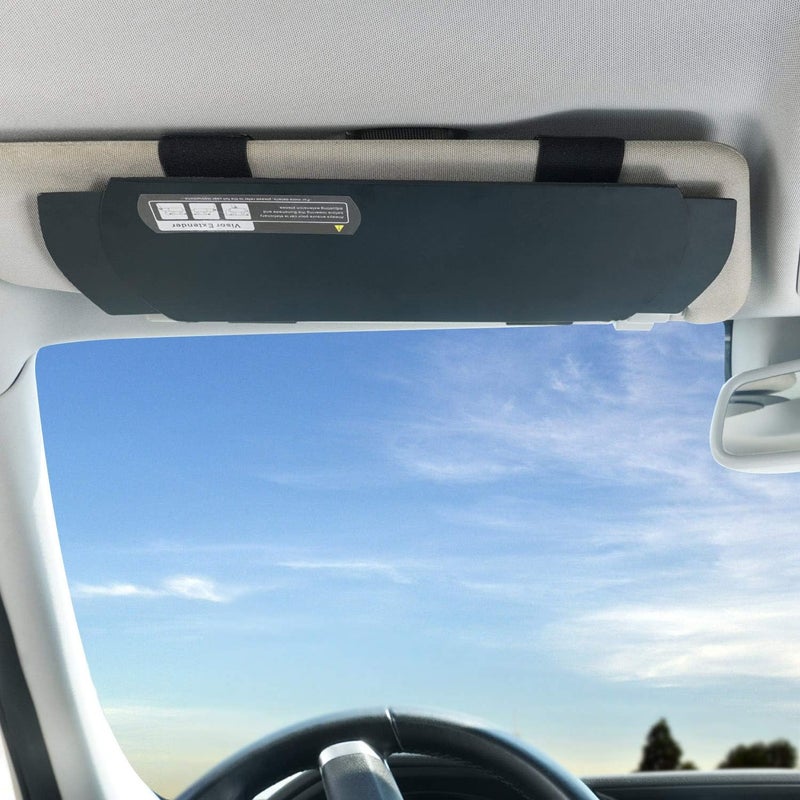TFY Car Visor Sunshade Extender - Black - Image 4