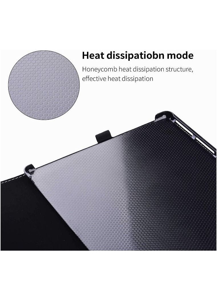 NIBEMINENT Fits Keyboard and Kickstand, Premium PU Leather Cover with Multiple Angle Viewing for New Surface Pro X 2019 Released / 2020 Black  - Image 5