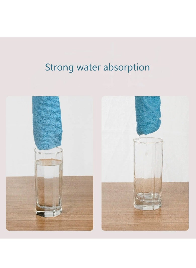 6 Pack Microfiber Cleaning Cloths Car Towel  Reusable Cleaning Rags Cleaning Towels Dusting Cloth for Kitchen, Car, Window(Red 40*40cm) - Image 2