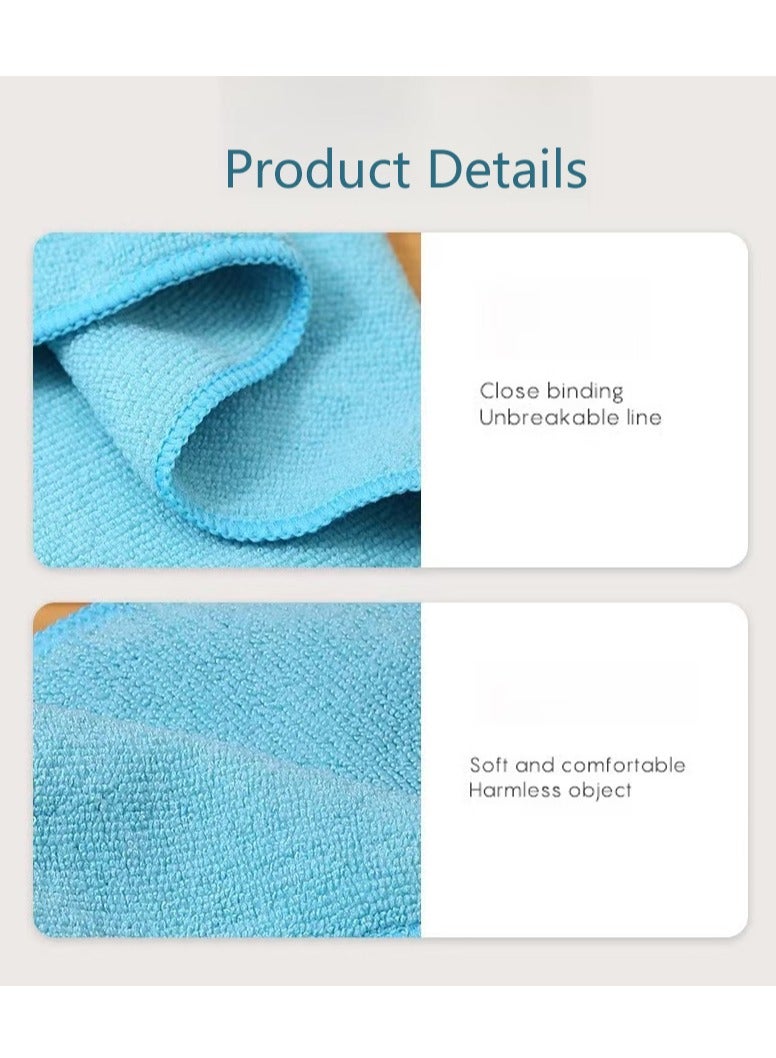6 Pack Microfiber Cleaning Cloths Car Towel  Reusable Cleaning Rags Cleaning Towels Dusting Cloth for Kitchen, Car, Window(Red 40*40cm) - Image 3
