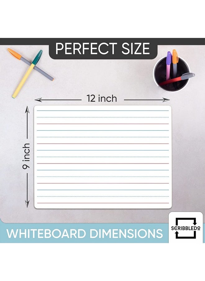 24 Pack Double Sided Whiteboard Lined Dry Erase Boards For Kids Ruled Writing Board Handwriting Practice For Kids Small White Board Dry Erase Board 9X12 Dry Erase Board With Lines - pzsku/Z8692C2CBE86AD21A2C01Z/45/_/1735214551/341e3c0b-afef-4d46-9ab1-d1d11d182cb7