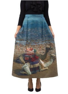 UniqueGraphy Camels High waist A-Line Printed Skirt from UniqueGraphy  - Image 1
