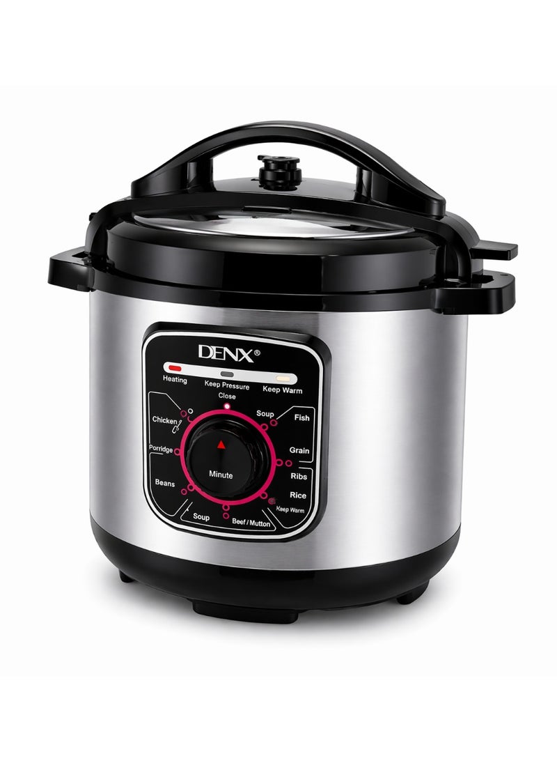 دينكس قدر ضغط كهربائي DENX DX3401سعة 8 لتر بقوة 1350 وات – متعدد الاستخدامات مع خاصية الحفاظ على الحرارة – موديل DX3401 - Image 2