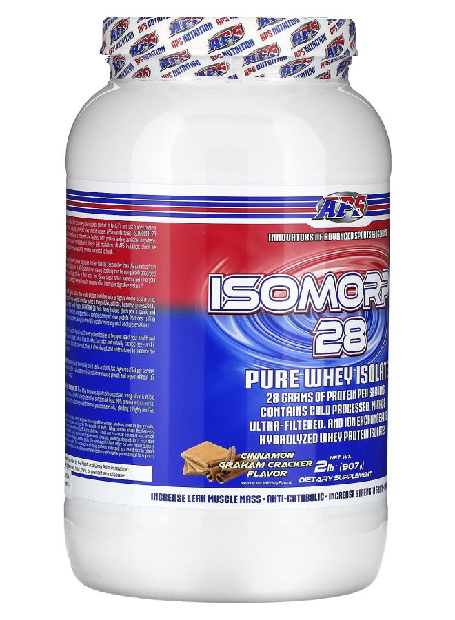 APS Isomorph 28 Pure Whey Isolate Cinnamon Graham Cracker 2 lb (907 g) - Image 2