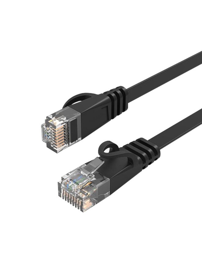 Generic Yonghang 1 Meter 2 Meter 3 Meter 5 Meter 6 Gigabit Network Cable Broadband Network Jumper CAT6 High-speed Flat 6 Type Network Cable-Color:Black-Line Length:2 M  - Image 2