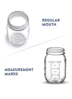 Premify 6 Pack 16oz Jars with Lids Thick Glass Canning Jars with Stainless Steel Lids,Ideal For DIY Spices, Meal Prep, Overnight Oats, Jelly, Jam, Honey, Candles, Crafts  - Image 2