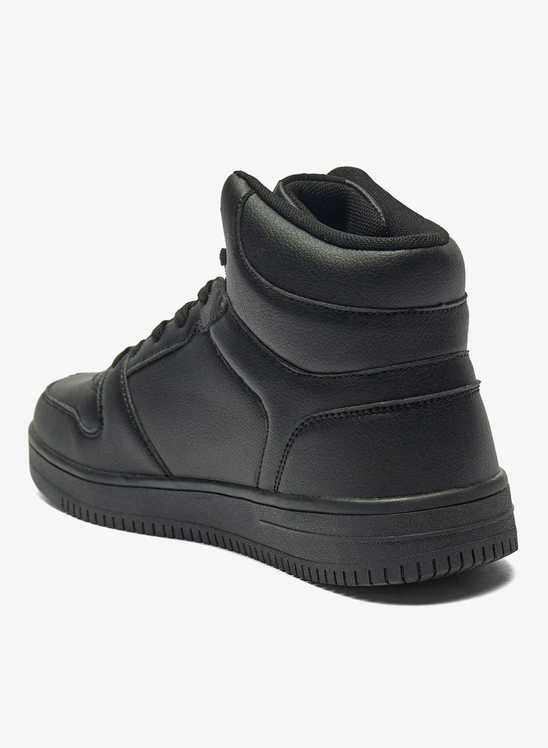 Kappa Mens Lace Up High Top Sneakers