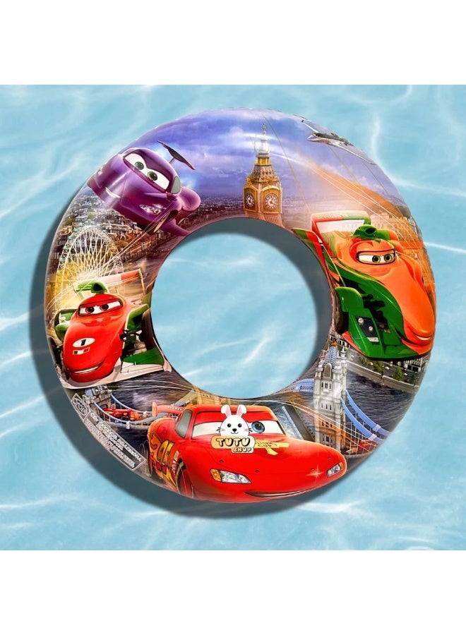 Cars Kids' Inflatable Swimming Ring with Cars Characters - 70 cm - Image 1
