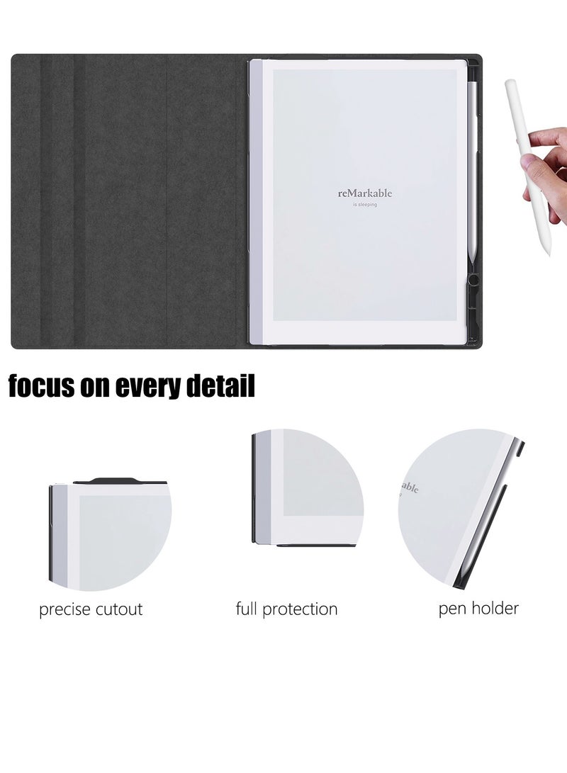 My Choice 360° Folding Case Cover with Pen Slot for Remarkable 2 10.3"- Black - Image 3