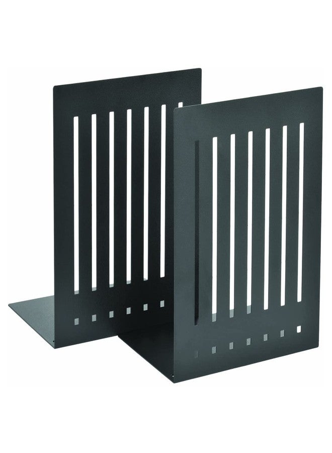MMF Industries STEELMASTER by BankSupplies 6-Inch Heavy Duty Bookends | Scratch Resistant Finish | Heavy Gauge Material | Non-Slip Padded Base Protection | For Office, Bookshelves, Binders & Books - Image 1