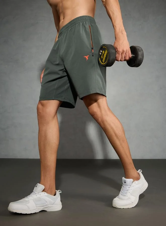 Technosport Technosport Men Solid Slim Fit Shorts