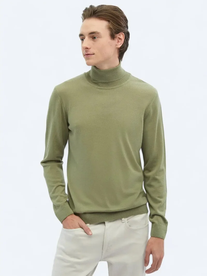 Kip Light Green Knitwear Sweatshirt
