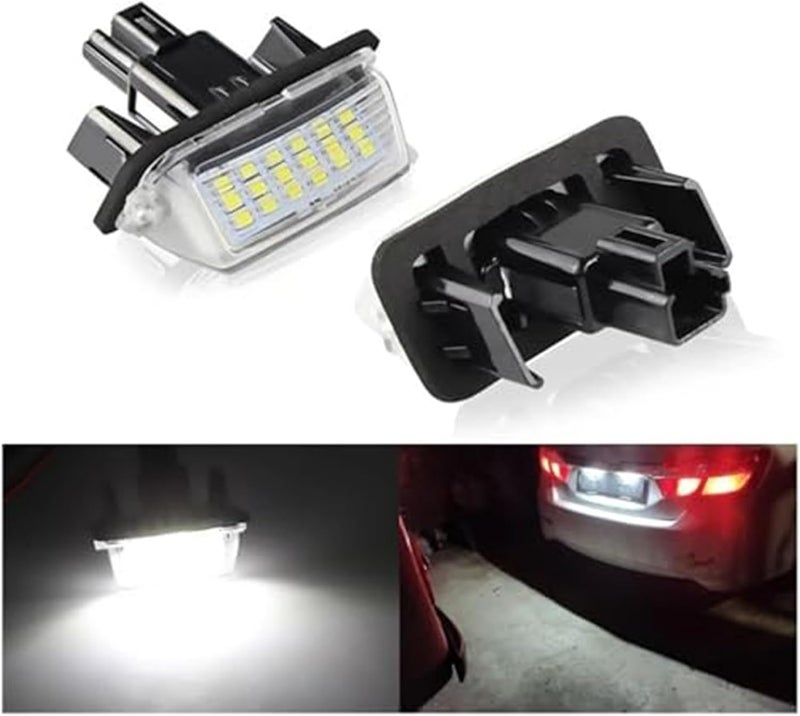 QASULER 2PCS Error Free License Plate Light for Toyota - Image 4