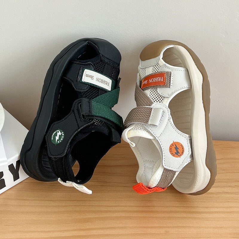 Children'S Sandals Summer Boys Sports Sandals Baby Shoes Girls Soft Sole Baotou Beach Shoes - Image 3