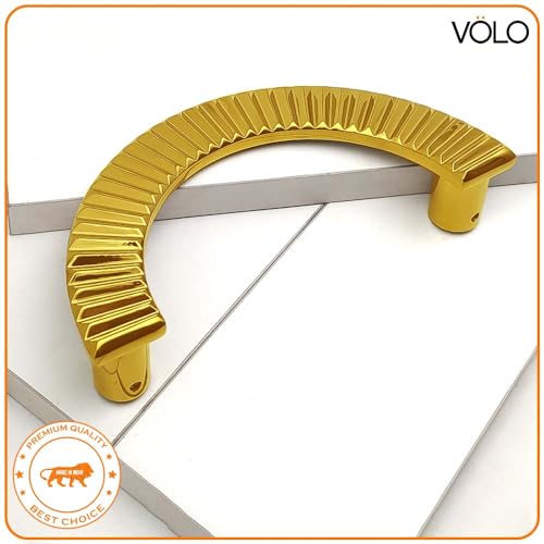 VOLO 8" Main Door D Handle/Door Handles for Main Door/Glass Door Handle/Pull Handles, for Home/Office/Hotels(Model- S-618, 160MM) (Pack of 1 Set) (Gold) - Image 4