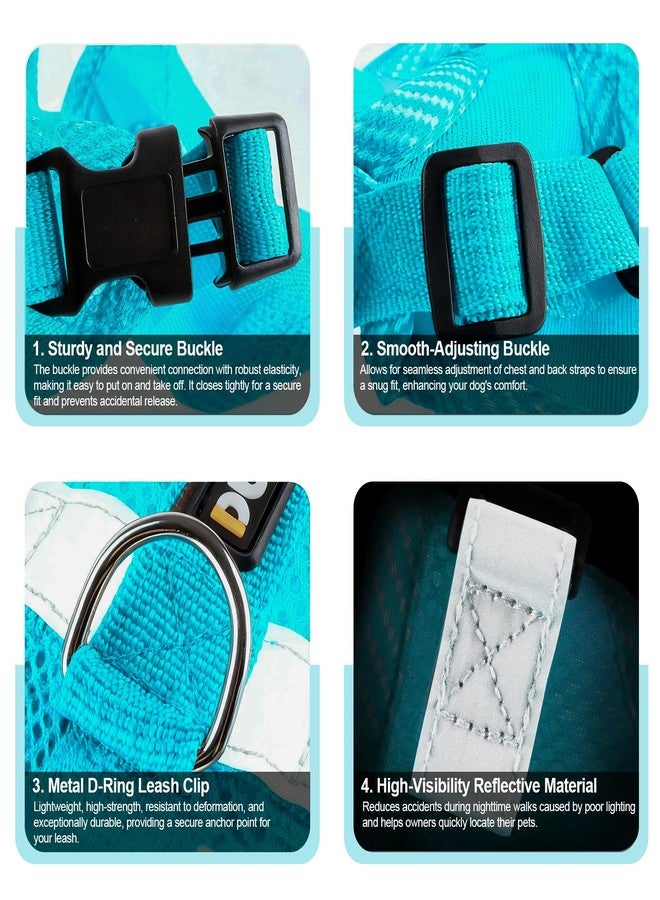 wanheart Cat Harness and Leash Set - Escape Proof Adjustable Breathable Vest for Cats, Soft Mesh Padded Harness with Reflective Strips - Easy Control for Kittens, Indoor & Outdoor Cats (Emerald, L) - Image 5