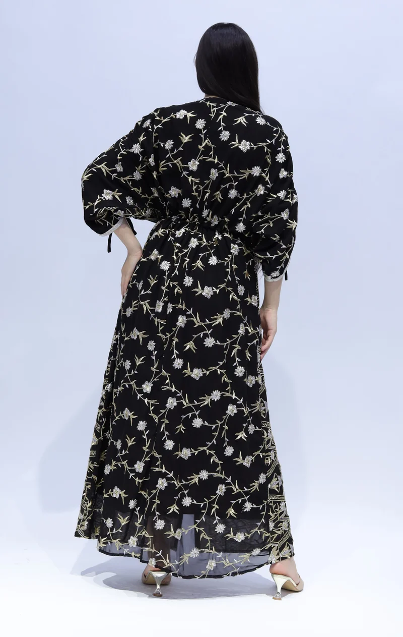 ان لاف Elegant Cotton Dress with beautiful embroidery – Perfect for Special Occasions