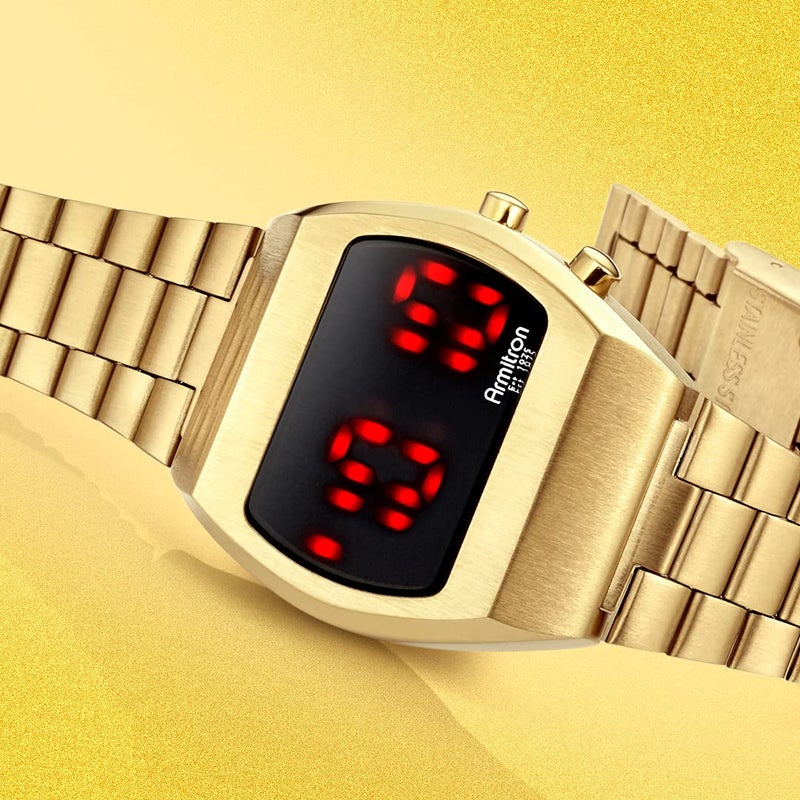 Armitron Sport Men Quartz Sport Watch with Stainless Steel Strap, Gold, 14 (Model: 40/8475BRGP) - Image 4