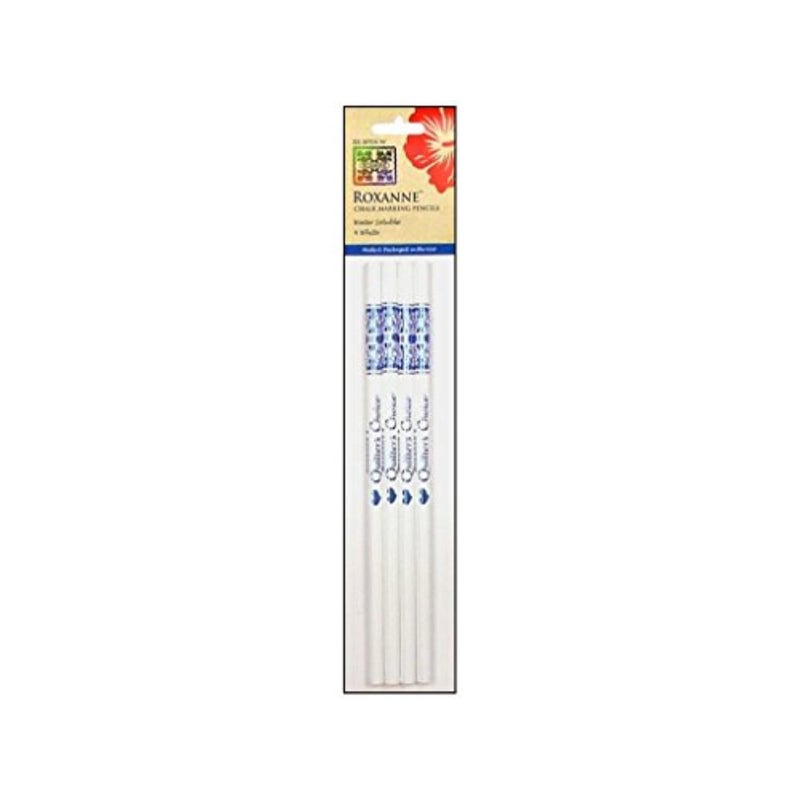 WaterSoluble Chalk Marking Pencils 4PkgWhite