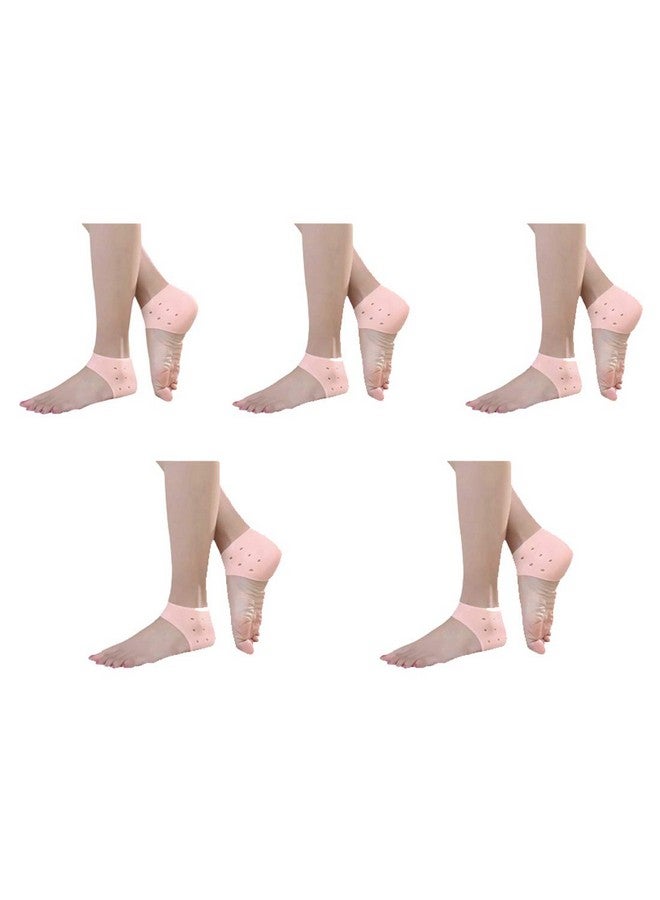EZYFIT 1 Pair Anti Crack Silicon Gel Heel And Foot Protector Moisturizing Socks for Foot Care,Pain Relief And Heel Cracks for Men And Women (Pack Of 5) - Image 1