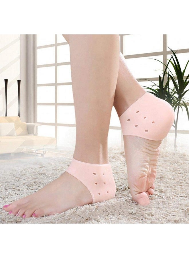 EZYFIT 1 Pair Anti Crack Silicon Gel Heel And Foot Protector Moisturizing Socks for Foot Care,Pain Relief And Heel Cracks for Men And Women (Pack Of 5) - Image 2