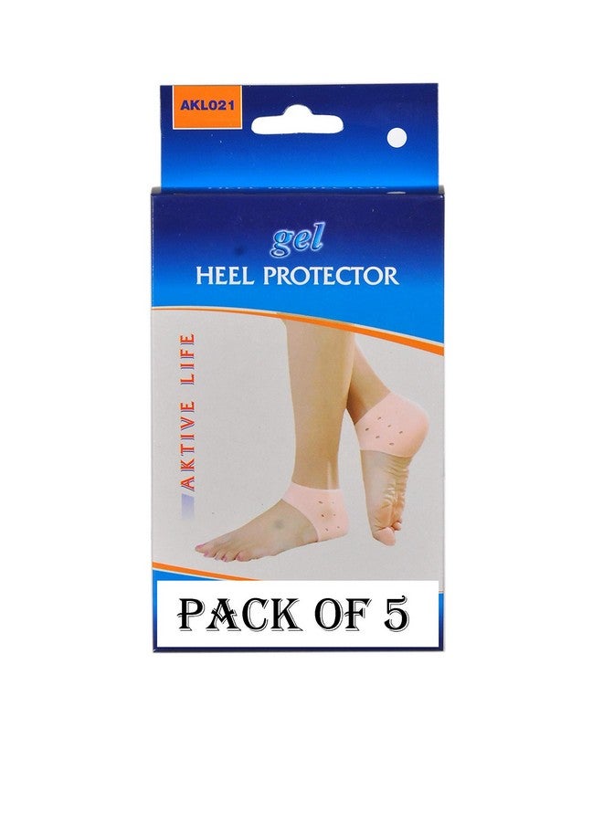 EZYFIT 1 Pair Anti Crack Silicon Gel Heel And Foot Protector Moisturizing Socks for Foot Care,Pain Relief And Heel Cracks for Men And Women (Pack Of 5) - Image 3