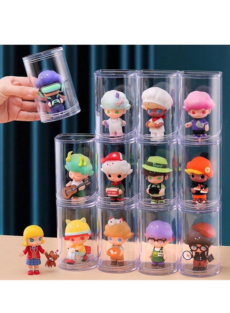 6 PCS Display Box Transparent Acrylic Display Storage Case Box Hand Office Display Box Dustproof Blind Box Storage Figure Collection Display Stand for Collectibles, Figures, Models, Toys - Image 2