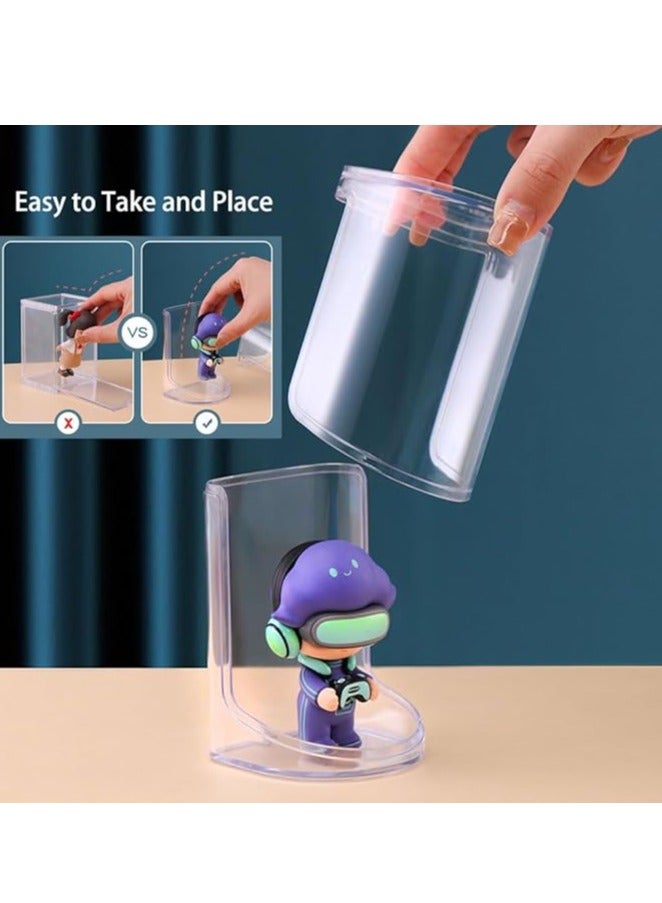 6 PCS Display Box Transparent Acrylic Display Storage Case Box Hand Office Display Box Dustproof Blind Box Storage Figure Collection Display Stand for Collectibles, Figures, Models, Toys - Image 4