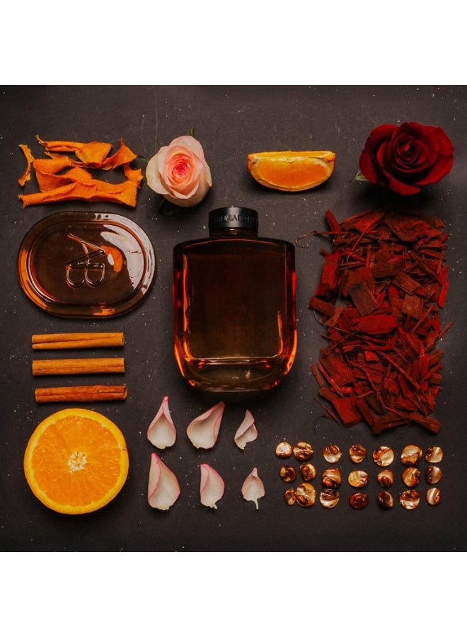ALLURE Reed Home Diffuser Set 400ml – Orange & Sandalwood | Free 8 Fabric Reed Sticks | Stress Relief & Aromatherapy | Long-Lasting, Smoke-Free Air Freshener for Home & Office - Image 4