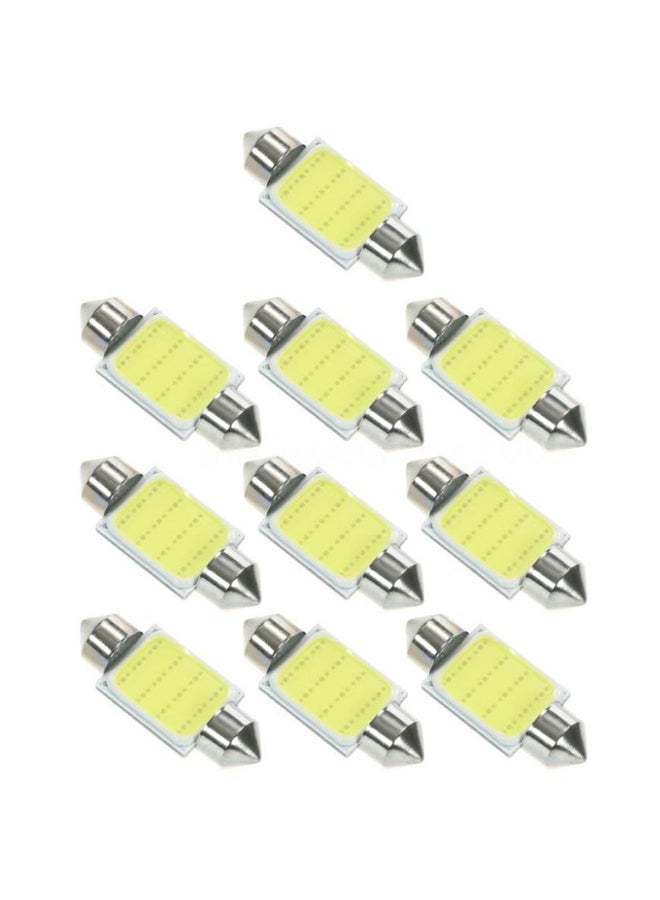 10-Piece COB LED Car Interior Light