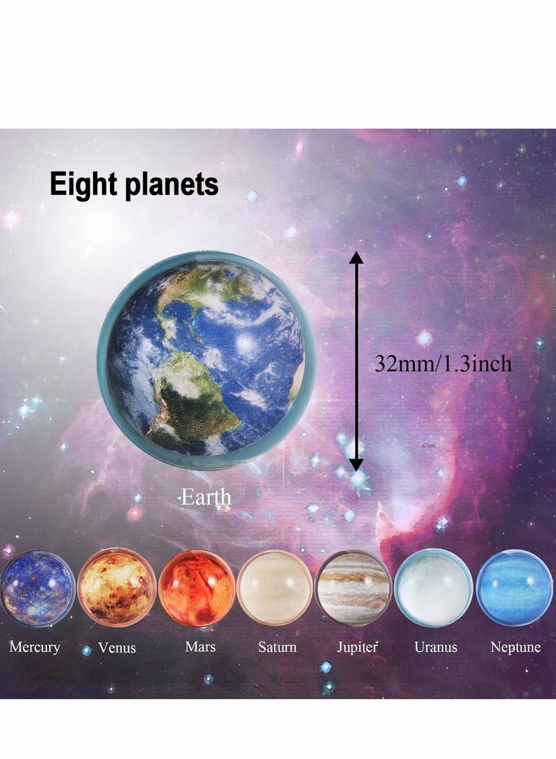 KASTWAVE Bouncy Balls, 24 PCS Space Solar System Eight Planets Themed for Kids Party Favors, Gift Bag Filling, 32mm - Image 3