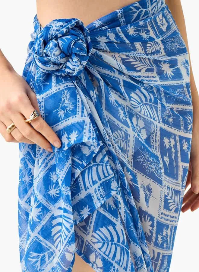 Splash FAV Leaf Print Sarong