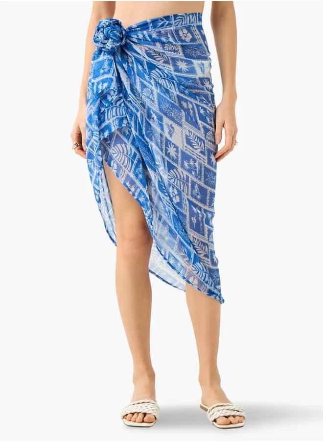 FAV Leaf Print Sarong