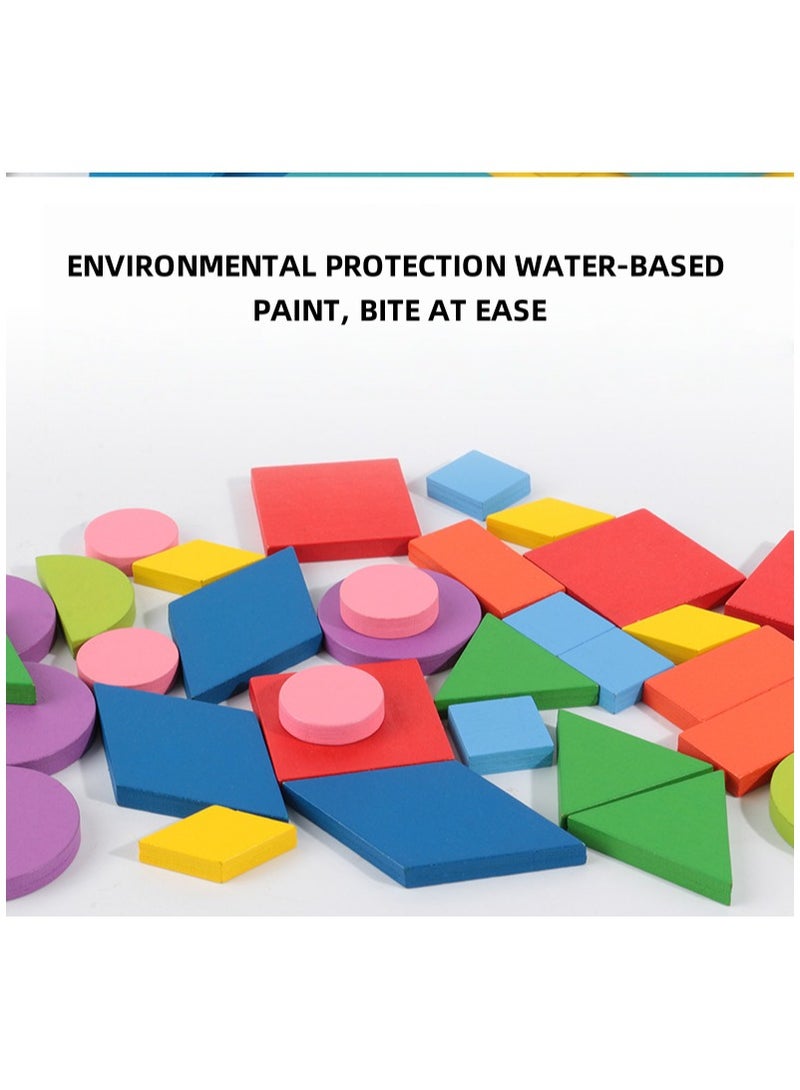 Montessori Wooden Car Puzzle Toy Educational Tangram Toy Kids Puzzle Game For Kindergarten & Home Learning Kids’ Brain Development & Creativity Perfect Gift For Toddlers - Image 4