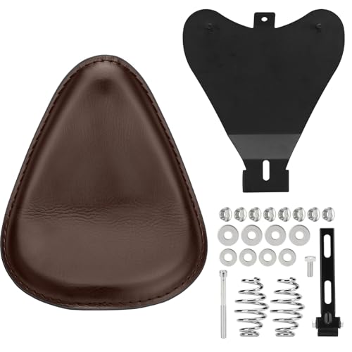 LKV Motorcycle Solo Driver Seat with Seatbase Mounting Hardware Kit Custom Chopper Bobber Seats Universal Fit for Harley Davidson Sportster XL 1200 883 48 - Image 5