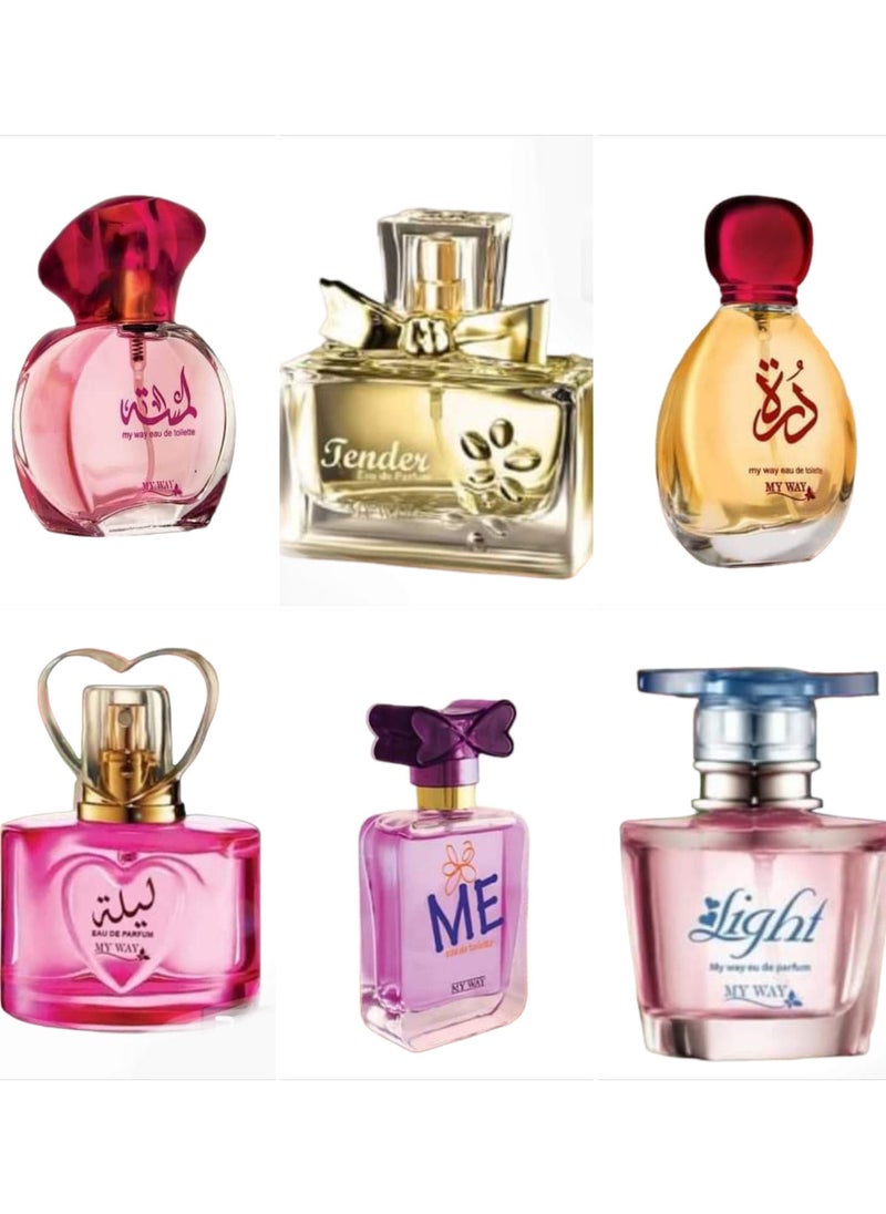 MAYWAY - myway 6 pieces of perfume for women, special perfumes - Image 1