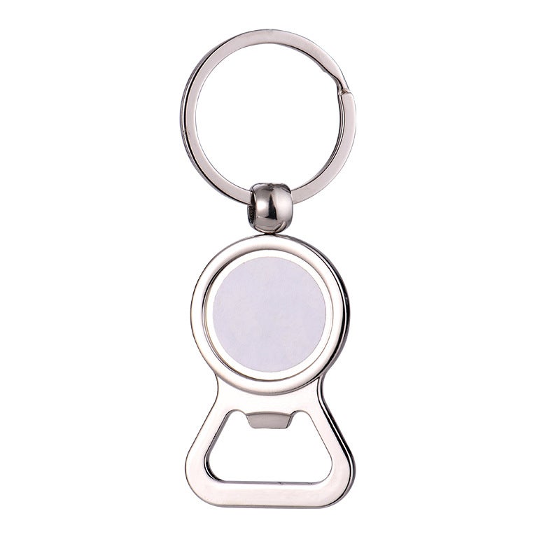 Personalized picture key chain customized color photo engraving information alloy pendant key chain and bottle opener in one  10pcs YSK010 - Image 1