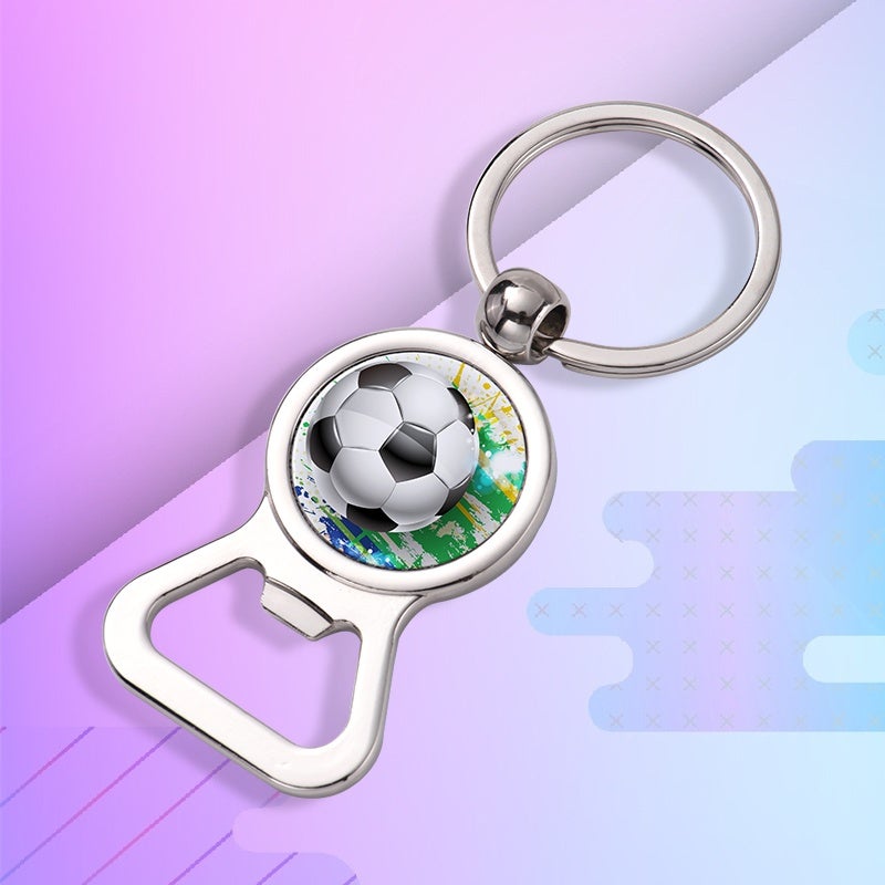 Personalized picture key chain customized color photo engraving information alloy pendant key chain and bottle opener in one  10pcs YSK010 - Image 2