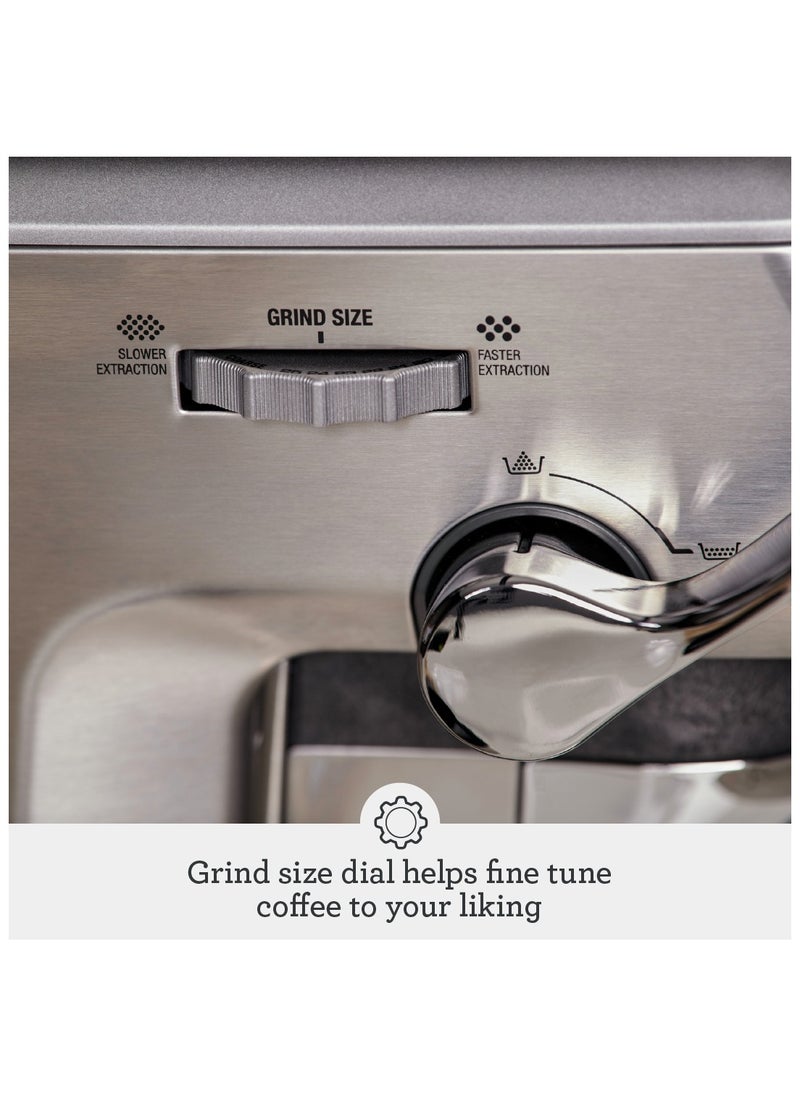 Sage - The Barista Express Impress - Bean to Cup Coffee Machine with Grinder and Milk Frother, Brushed Stainless Steel - UAE Version, 2 Year Warranty - Image 1
