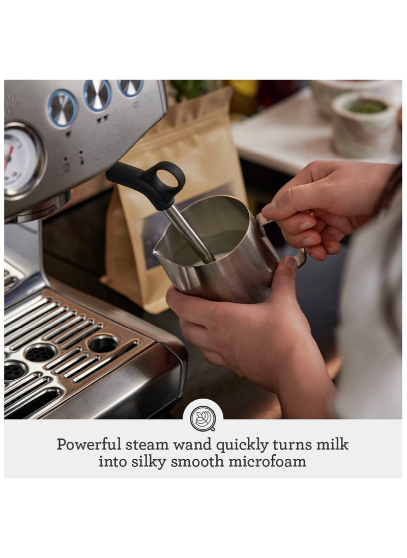 Sage - The Barista Express Impress - Bean to Cup Coffee Machine with Grinder and Milk Frother, Brushed Stainless Steel - UAE Version, 2 Year Warranty - Image 1