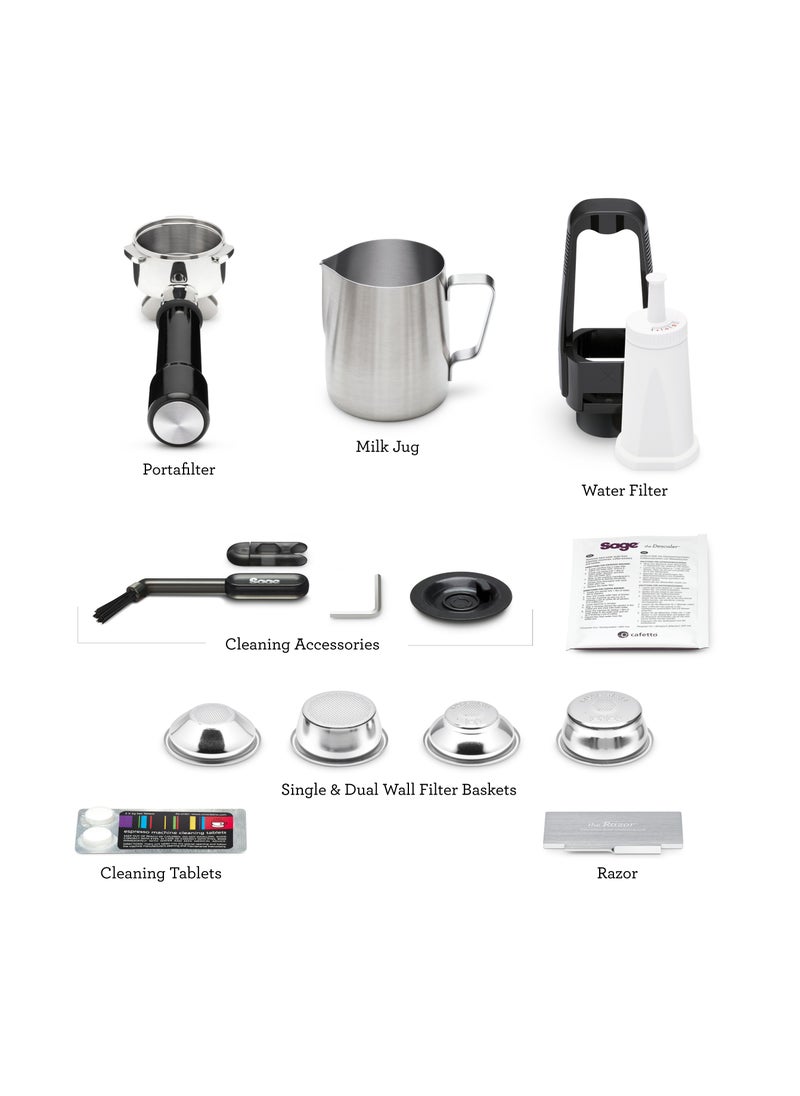 Sage - The Barista Express Impress - Bean to Cup Coffee Machine with Grinder and Milk Frother, Brushed Stainless Steel - UAE Version, 2 Year Warranty - Image 1